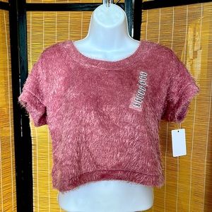 SOUL CAKE crop top COLOR mauve&navy $13